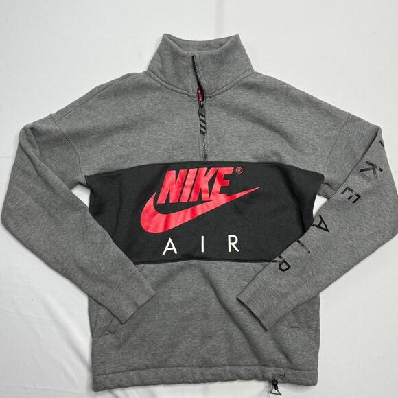 Nike Air Grey 1/4 Zip Sweatshirt Size Small - Picture 1 of 5